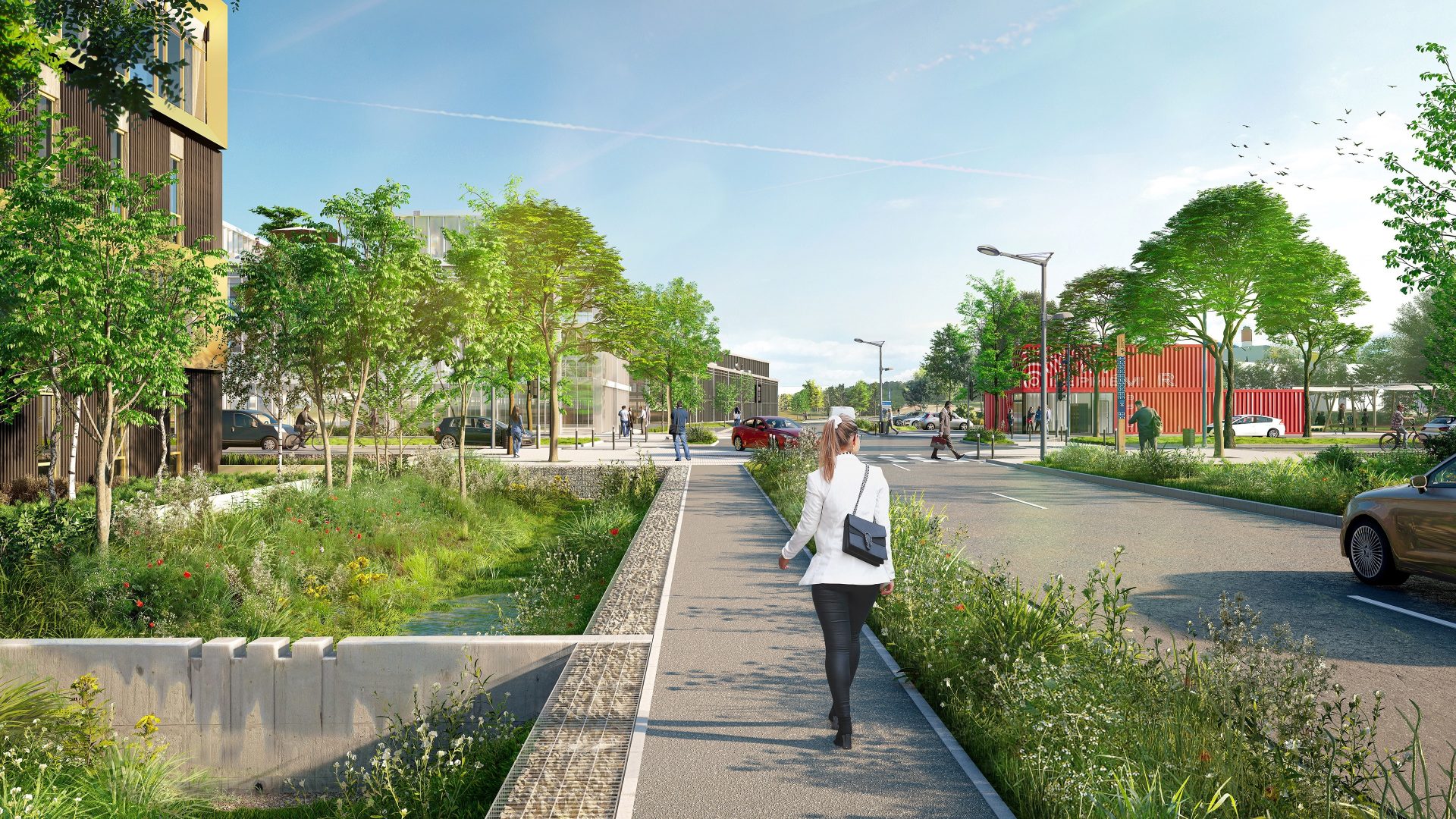 Aménagement d'une partie du boulevard Eugénie Éboué-Tell à Massy-Europe ...